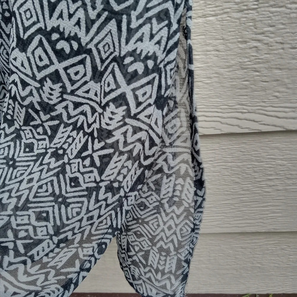 Woman Within Black and Gray Midi Dress 2XL - Picture 5 of 8